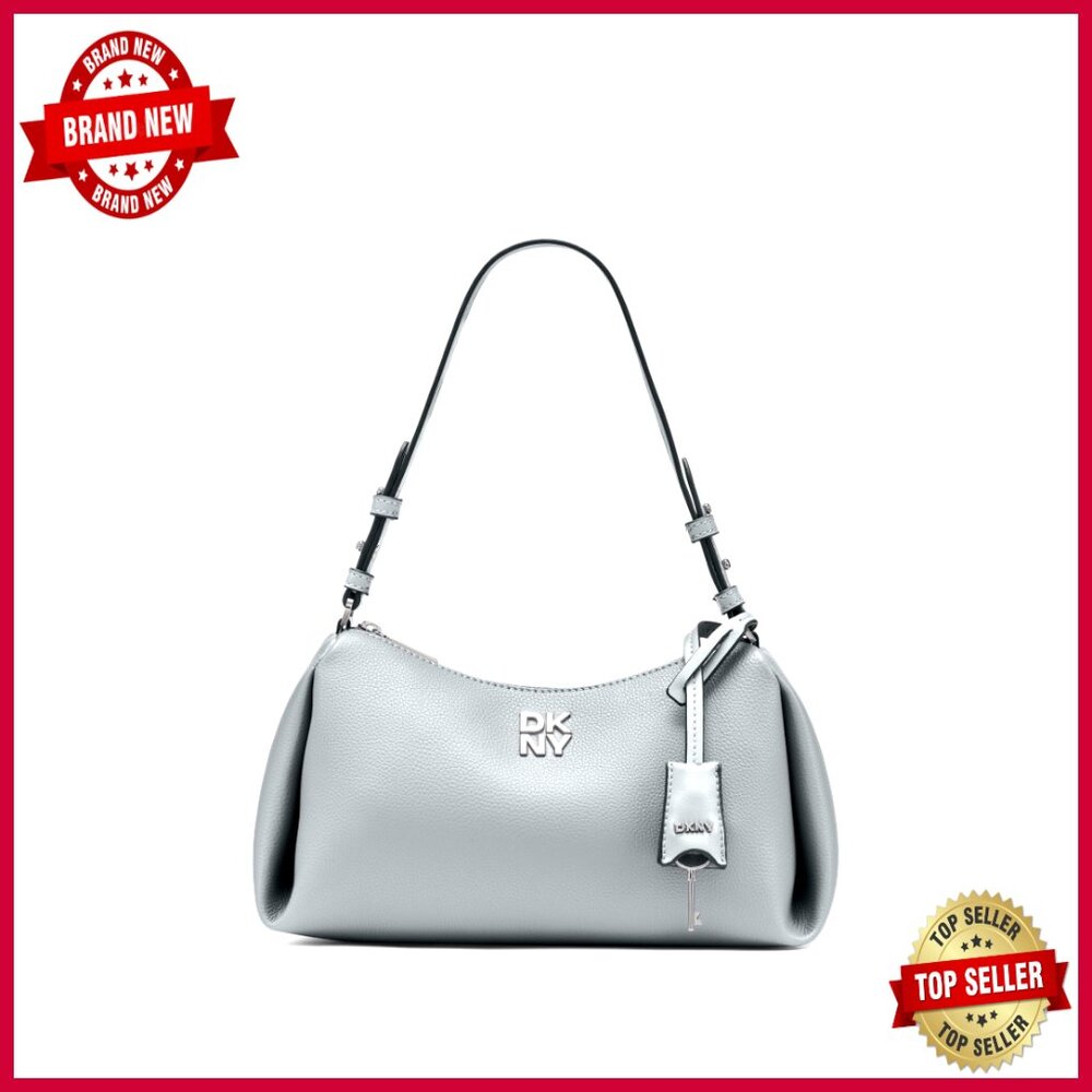 Medium Polyurethane Shoulder Bag With Zipper Clos… - image 1